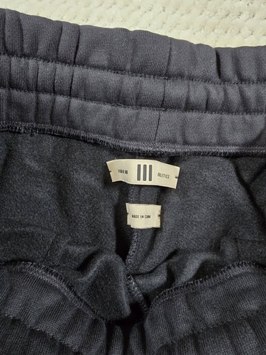 Adidas Fear Of God Athletics Sweatpants Men Sz M Black Heavy Fleece NWT - Picture 7 of 15