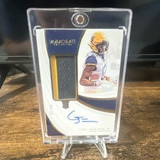 2019 Panini Immaculate Rookie Patch Auto Gary Jennings Jr. #126 West Virginia 