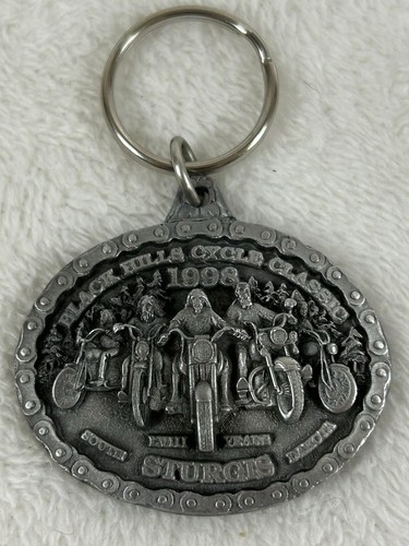 Vtg 1998 Sturgis Keychain Buckle Tree 58th Anniversary Pewter