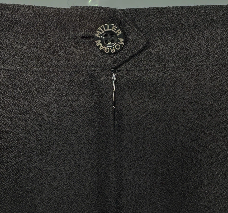 Falda clásica recta plisada frontal negra business recta talla 18W Foto 4 de 4