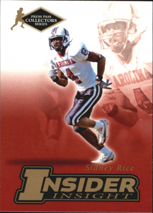 2007 Press Pass SE Insider Insight Collectors Series #II20 Sidney Rice - FB