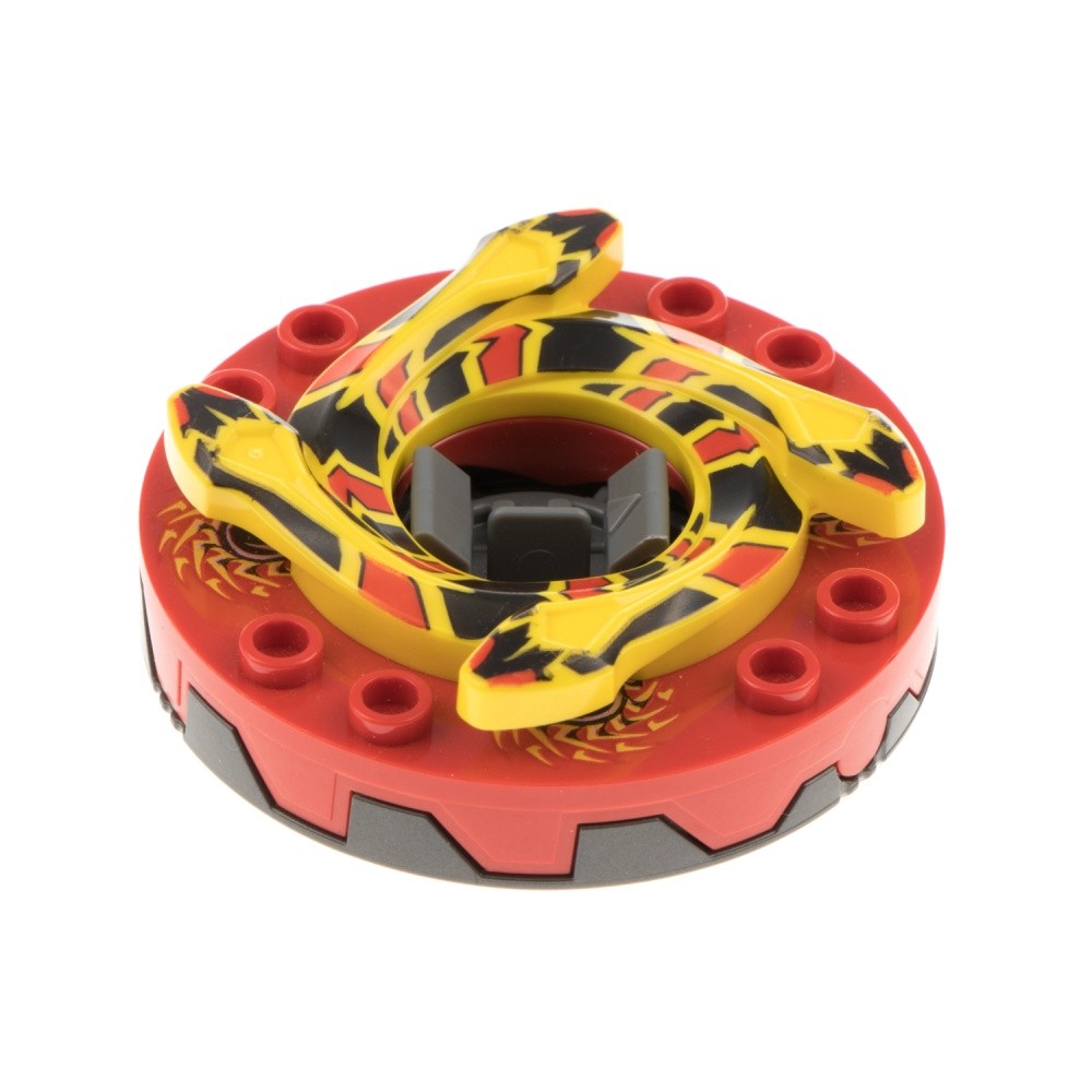 1x Lego Ninjago Spinner flat 6x6x1 red yellow Snake 9567 4654042 bb0549c08pb01