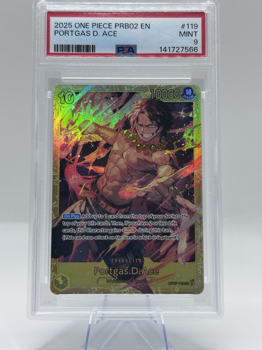 2024 ONE PIECE 500 YEARS IN THE FUTURE OP07-119 PORTGAS D. ACE PSA