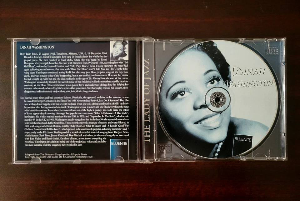 Dinah Washington - Self titled The Lady Of Jazz - Jazz Vocal Holland VG+ CD Foto 3 de 4