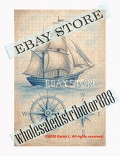 1000 piece jigsaw puzzle Coastal map ocean nautical