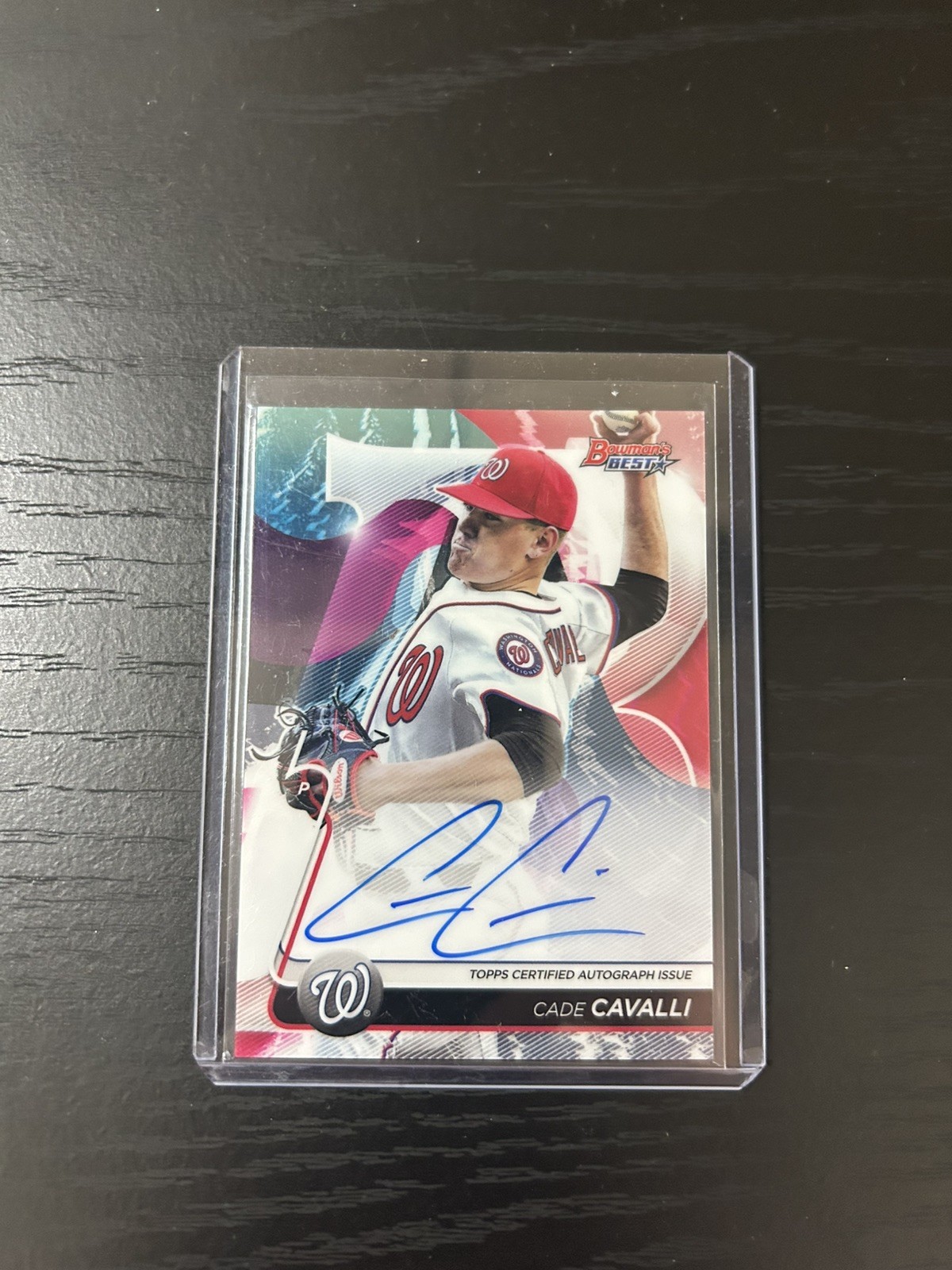 Cade Cavalli 2020 Bowman’s Best Auto Refractor Nationals B20-MINT 🔥