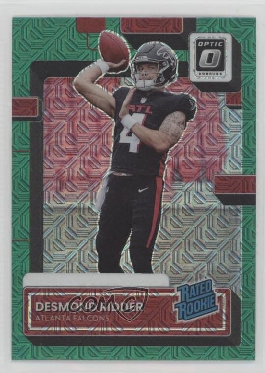 2022 Panini Donruss Rated Optic Preview Green Mojo Desmond Ridder Rookie RC sc2