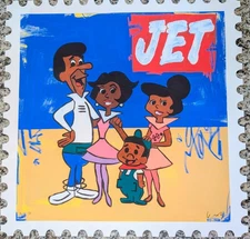 b. Robert Moore - Black To The Future, The Jetsons die cut print  2/50