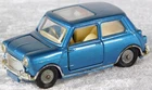 Vintage Corgi 334 BMC Mini Cooper S Magnifique Blue w/ Sunshine Roof