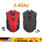 2.4GHz Wireless Maus Funk USB Kabellos PC Mouse laptop Notebook Schwarz Rot