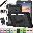 For iPad (A16) 11th 10th 9th 8th 7th Generation 11"/10.2" Rugged Case with Strap
