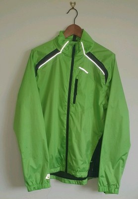 Muddyfox limettengrüne reflektierende leichte Fahrradjacke - Größe Herren M