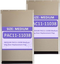 PAC11-11038 Dog Door Replacement Flaps for Medium Size 12 7/8 x 8 1/8, Gray