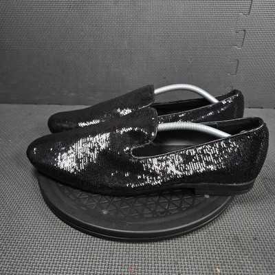 Giorgio Brutini Shoes Mens Size 11.5 Black Sequin Slip On  display picture 3