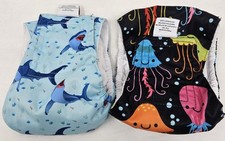 CuteBone Washable Dog Diaper for Male Dogs Sharks & Jellyfish Qty 2