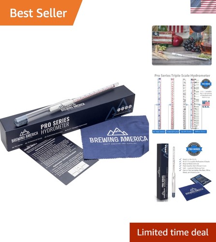 Pro Series Alcohol Tester Hydrometer: Reliable ABV Measurement for Beer & Wine