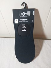 Converse Men's Sock Flat Knit Microfiber Ultra Low 3-Pair Black 6-12