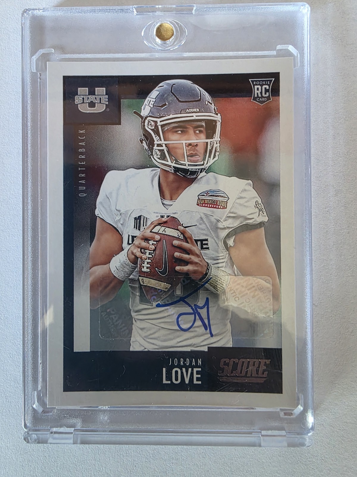 2020 Score Football Jordan Love Rookie RC #361 AUTOGRAPH AUTO