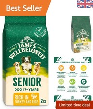 Hypoallergenic Senior Dog Food with Turkey & Rice - 2kg for Joint Support 6.50 per kilo