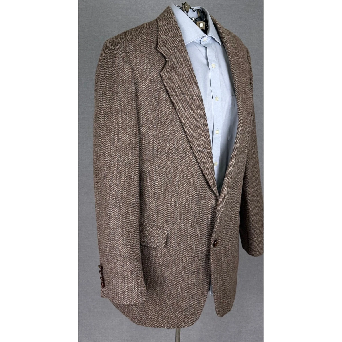 Brown 1960s 100% Wool Vintage Suit Jackets & Blazers for Men for
