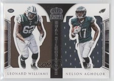 2015 Crown Royale Dual Silhouettes 32/99 Leonard Williams Nelson Agholor 07qr