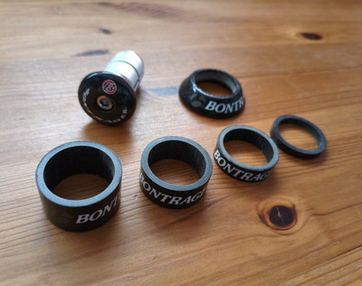 Bontrager Steuersatz Spacer Carbon Ahead Kralle Aheadkappe Set 6-teilig