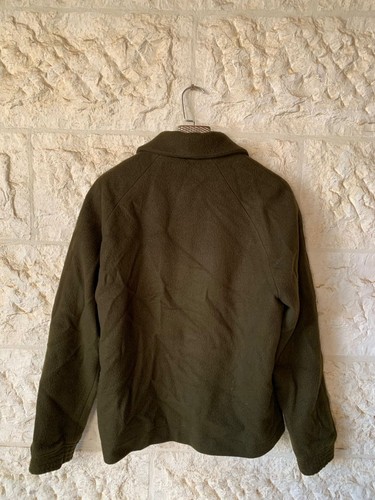 Vintage woollen wool classic olive green raglan jacket sweater 42R M - Picture 7 of 10