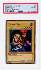 2004 Yu-Gi-Oh Invasion of Chaos Special Edition Gemini Elf #IOCSE1 PSA 4