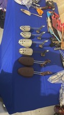 Vintage Adjustable Aluminum and Plastic Shoe Trees Collection - 3 Pairs