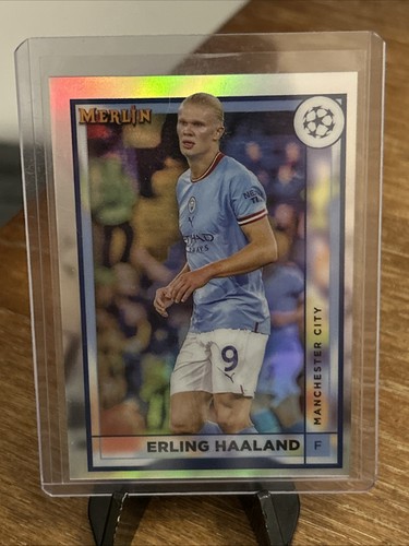 2022 Topps Merlin Chrome UEFA Erling Haaland Refractor #92 Man City