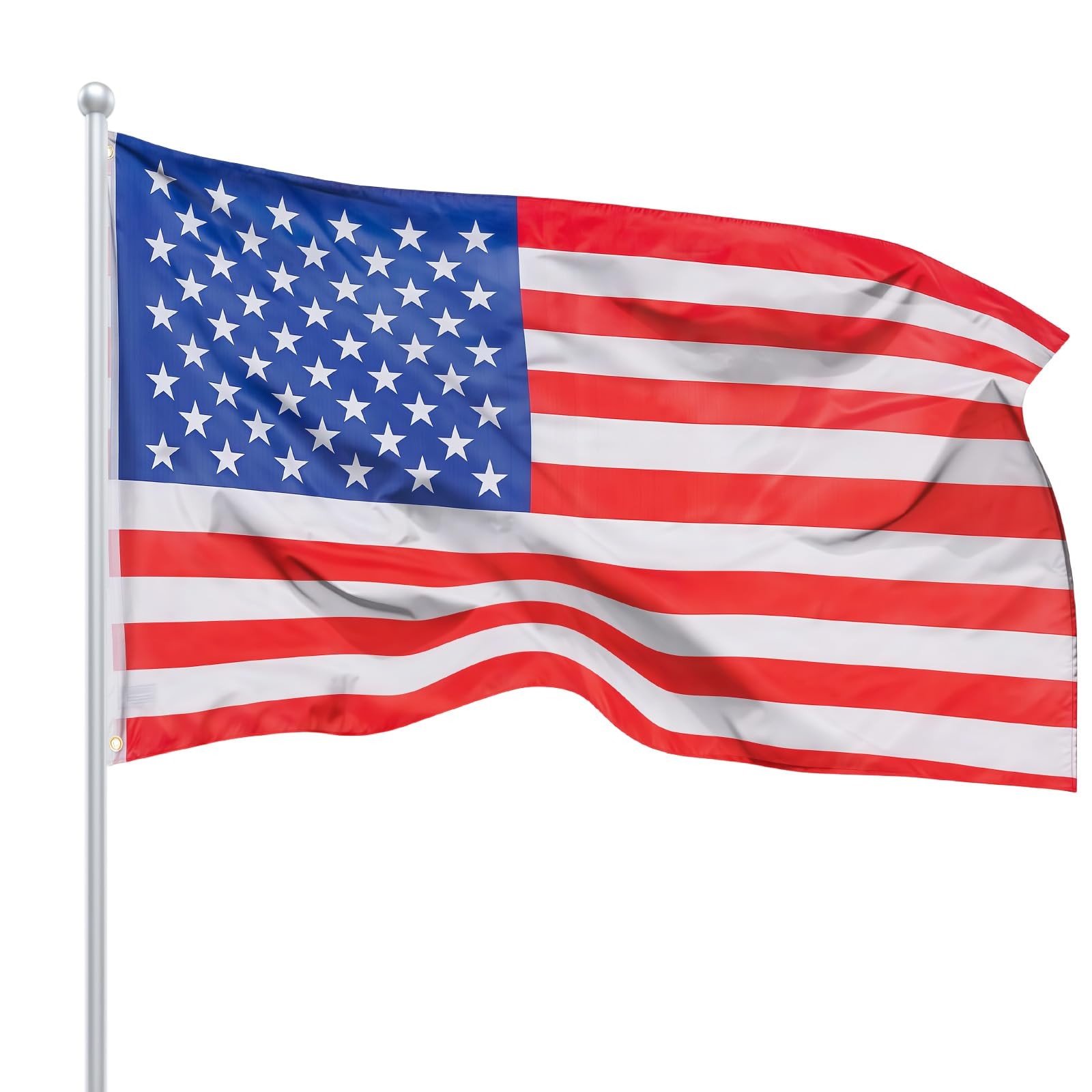 Drapeau Américain 240x150 cm Grand Modèle pour Remplacer un Pavillon Usé par le Vent