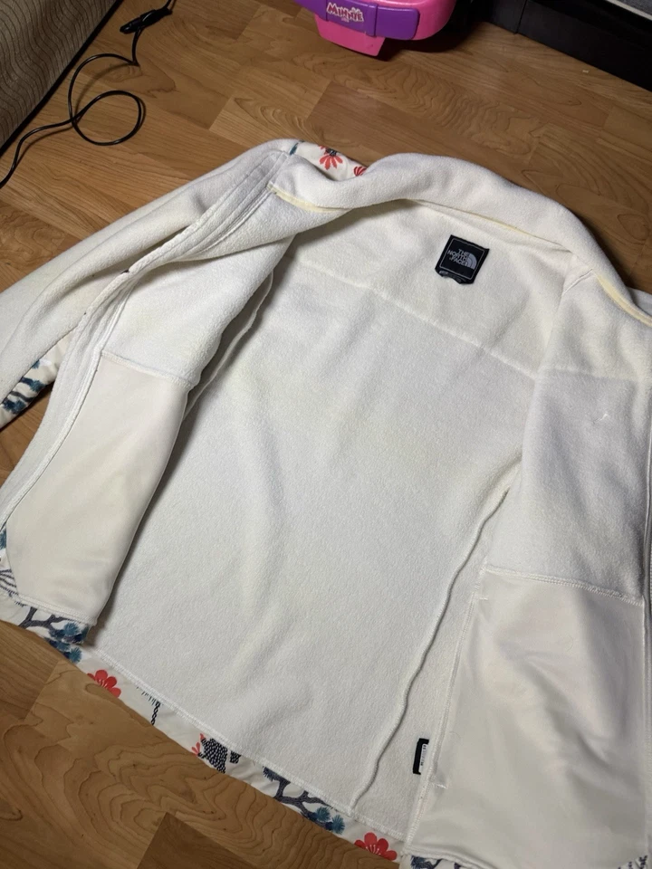 Chaqueta polar con cremallera cortavientos para mujer The North Face talla grande Foto 3 de 4