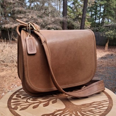 Vintage 80's Coach Classic Shoulder Bag Pouch Made In NYC #9170 In