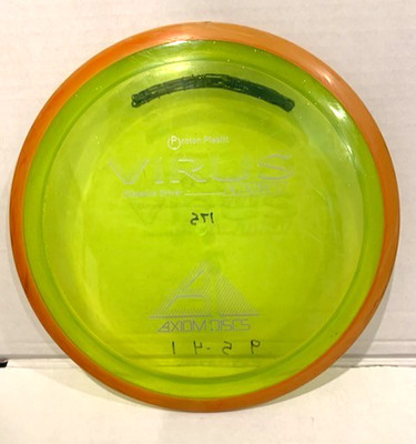 Axiom Discs Virus, Proton plastic, neon green, 175 grams, good condition overall