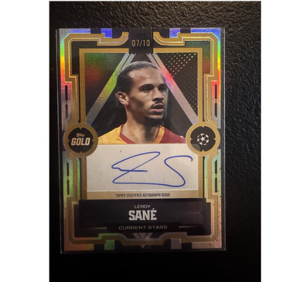 Topps UCC Gold 2026 Leroy Sané Current Stars Auto 07/10 UEFA Champions League