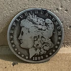 1889 United States Morgan Silver Dollar $1 Coin - Uncertified