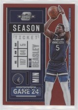 2020-21 Panini Contenders Optic Season Ticket Red Prizm Malik Beasley #33 0i1l