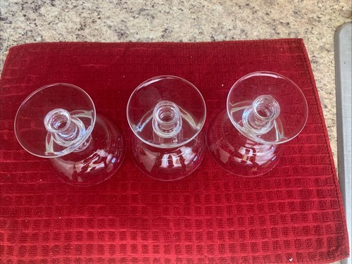 3 Val Saint Lambert STATE PLAIN Champagne Sherbet Crystal Glass 4"x4"-Heavy - Picture 7 of 14