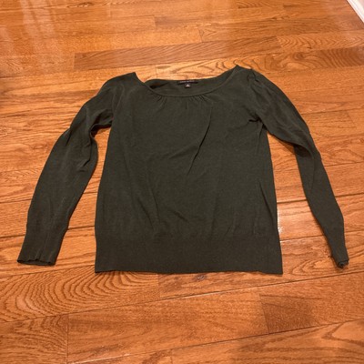 BananaRepublic Forest Green Long Sleeve Shirt Size Small Blouse