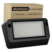 Aluminum Dual-Color RV LED Porch Light -400lm High Brightness2V-30V, IP67 1
