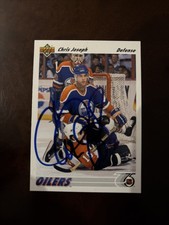 1991 92 Upper Deck #436 Chris Joseph  Auto