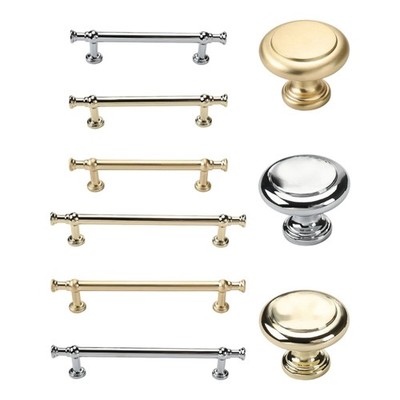 1pair Zincs Alloy Cabinet Knob Unique Drawer Pull Furniture Handle Easy Install