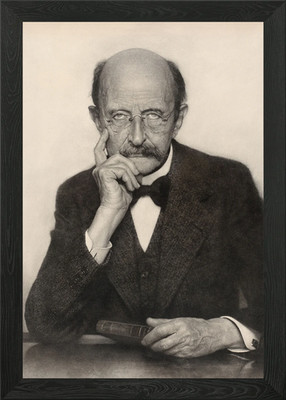 Max Planck gerahmtes Wandbild Poster Leinwanddruck Bild
