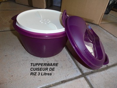 Cuit Riz Tupperware TUPPERWARE MICRO ONDE CUISEUR DE RIZ 3 L quinoa semoule polenta VIOLET ...