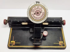 Vintage Tin Litho Toy Dial Typewriter MARX S2A1