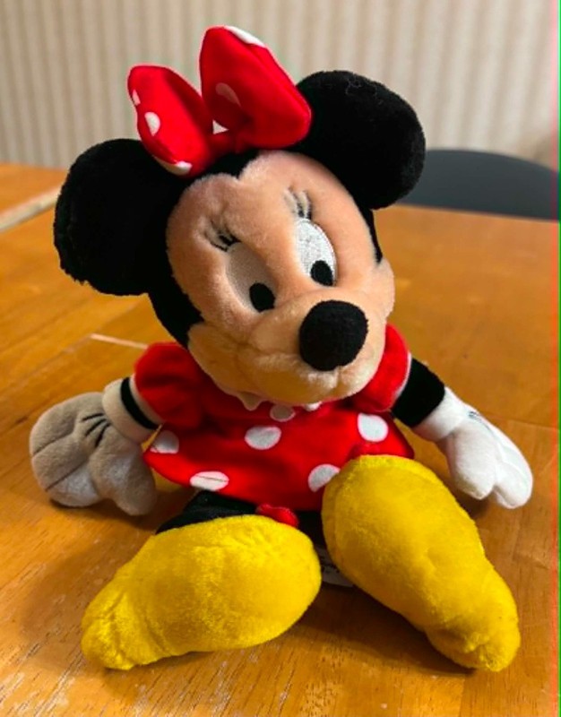 Vintage Disney Minnie Mouse 11" Plush Doll Toy