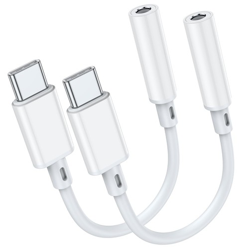 USB C to 3.5mm Headphone Jack Adapter for iPhone 16 Pro Max Plus/15 Pro Max, ...