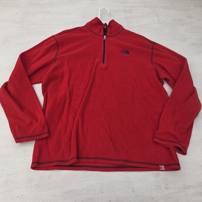 THE NORTH FACE 1/4 Zip Fleece RU14 Sochi Olympic American Flag Polartec Mens L