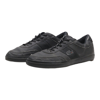 LACOSTE | Herren Sneaker schwarz Court Master Leder | Größe UK 6,5 EU 40