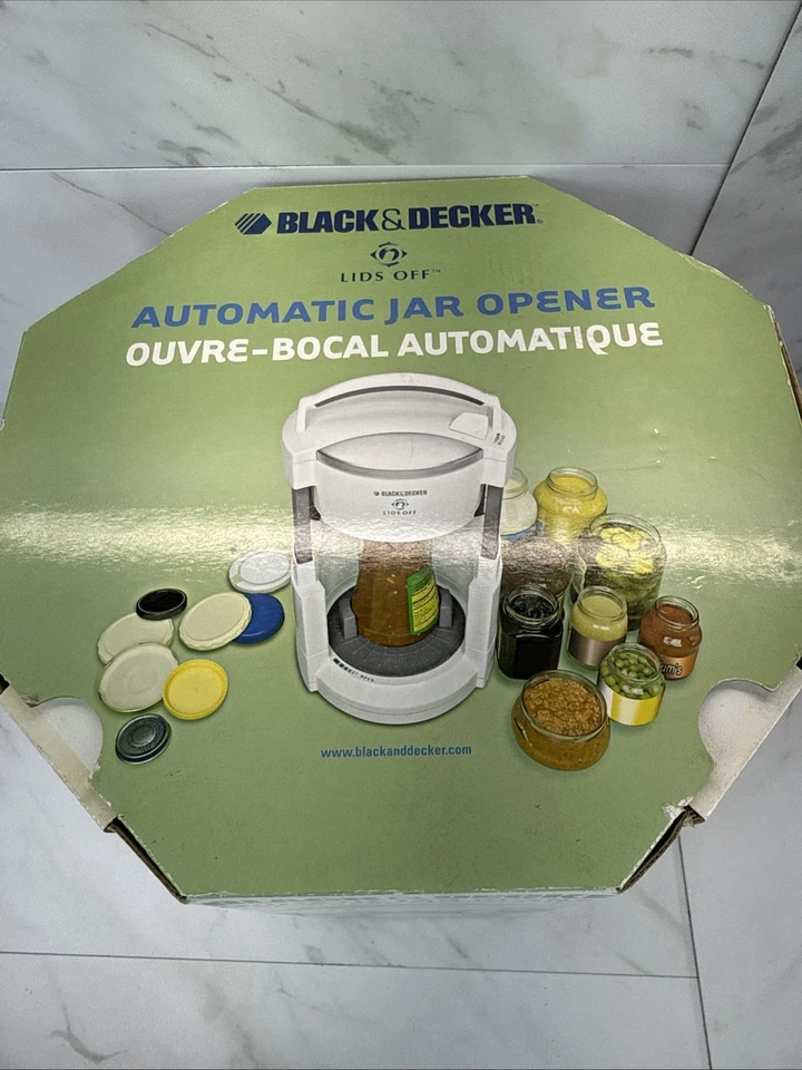 Black & Decker✨Abridor de tarros automático con tapas✨JW200✨Un solo toque abre frascos Foto 3 de 4